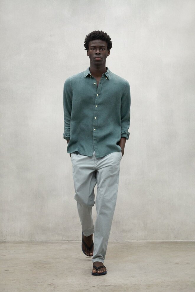 HEMD MALIBUALF SHIRT GREEN SHADOW