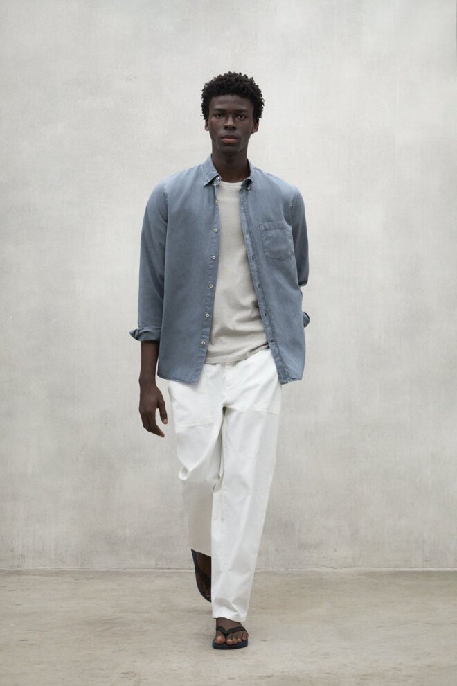 HEMD CARLOSALF SHIRT GREY BLUE