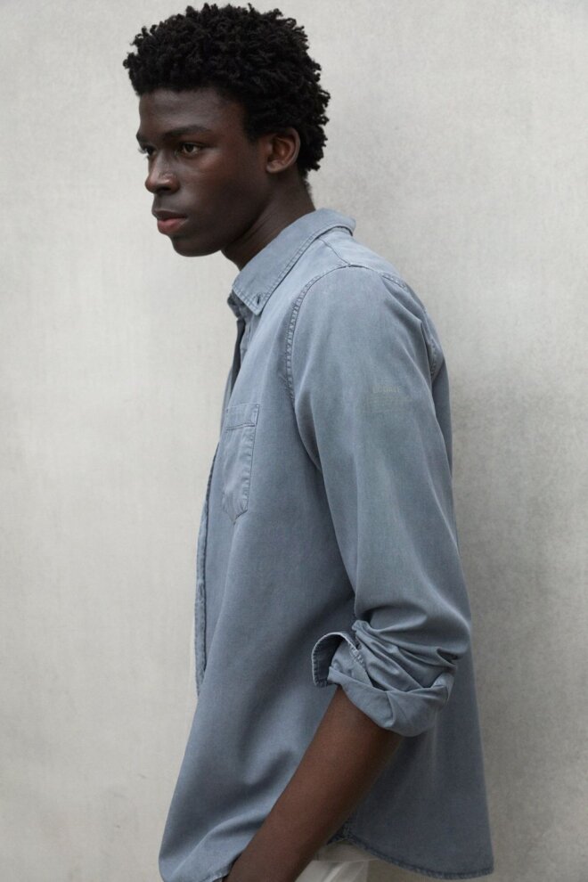 HEMD CARLOSALF SHIRT GREY BLUE