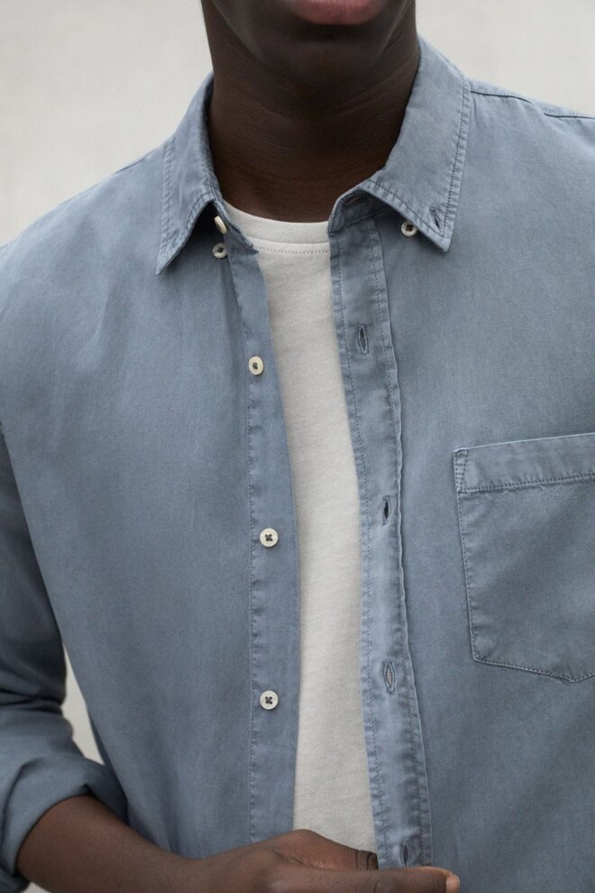 HEMD CARLOSALF SHIRT GREY BLUE