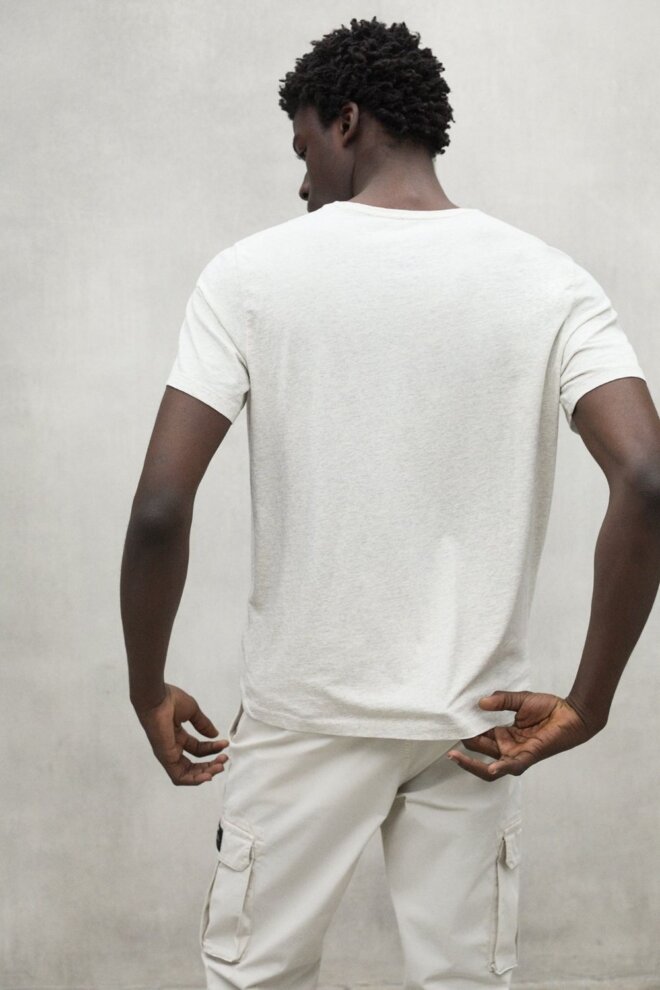 SHIRT VENTAALF T-SHIRT OAT MELANGE