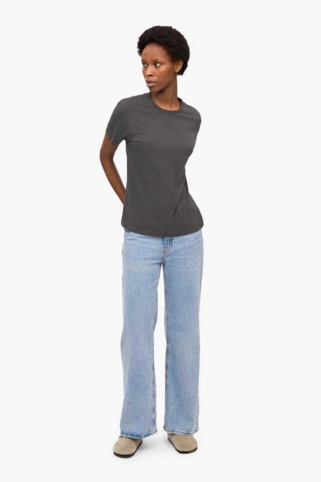 SHIRT WOMEN LIGHT ORGANIC TEE LAVA GREY