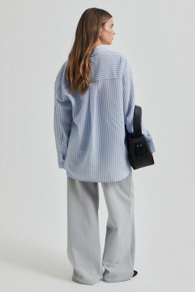 BLUSE TURO SHIRT CASHMERE BLUE