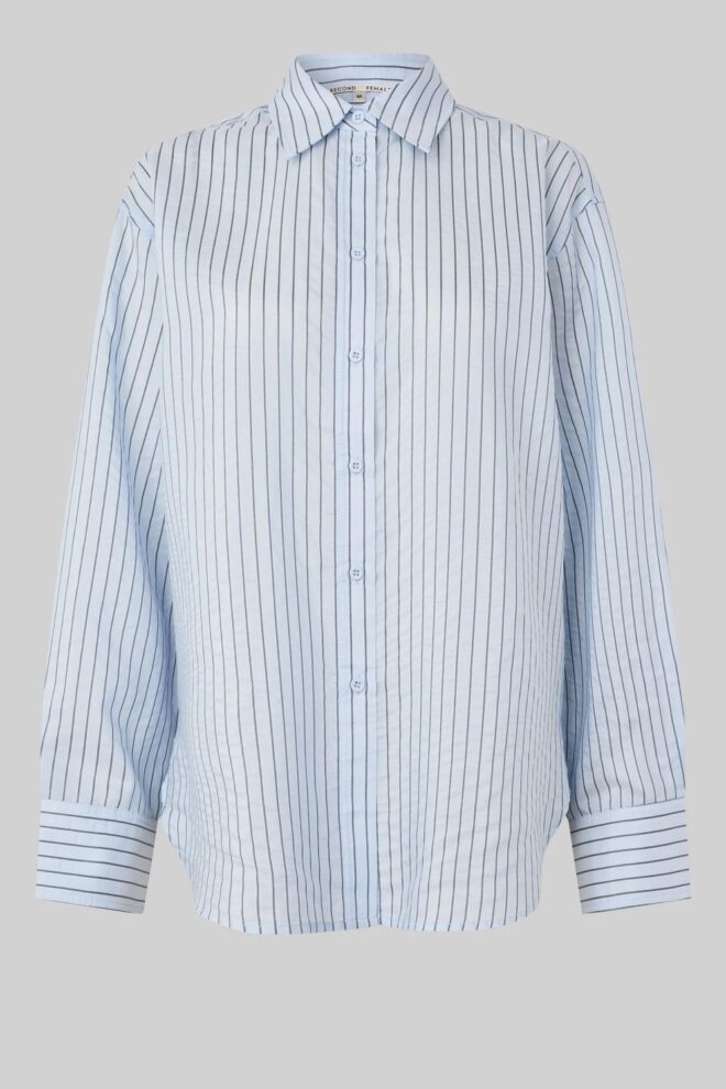 BLUSE TURO SHIRT CASHMERE BLUE