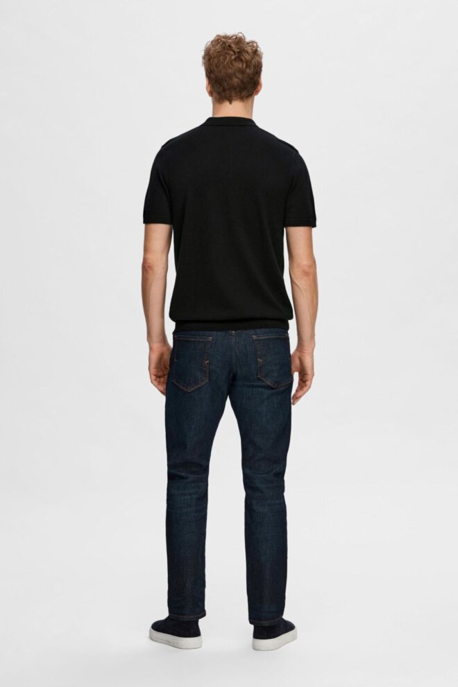 POLO 16092437 SLHBERG SS KNIT BLACK