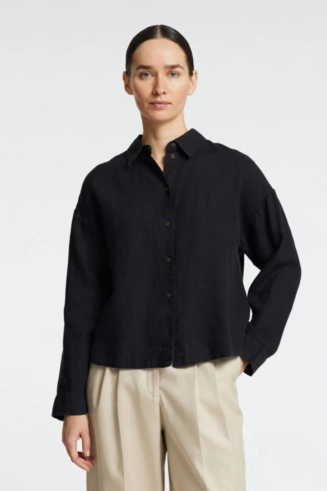 BLUSE 16093807 SLFLINNIE LS BLACK