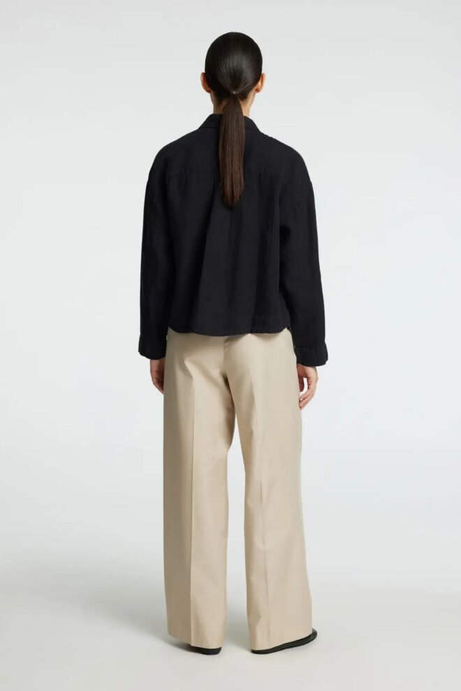 BLUSE 16093807 SLFLINNIE LS BLACK