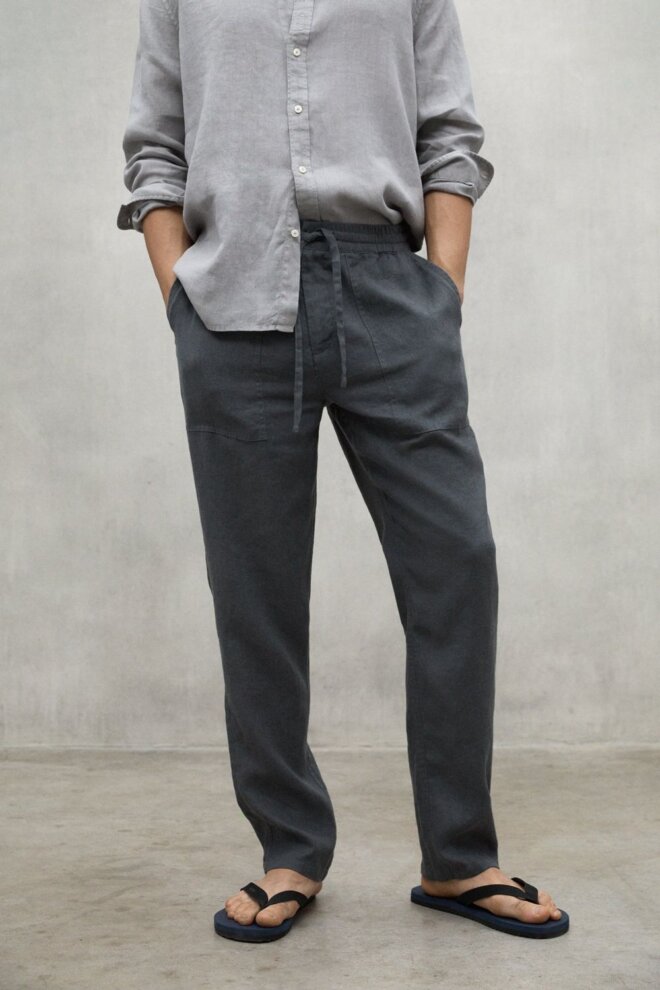 HOSE ETHICALF LINEN PANTS IRON