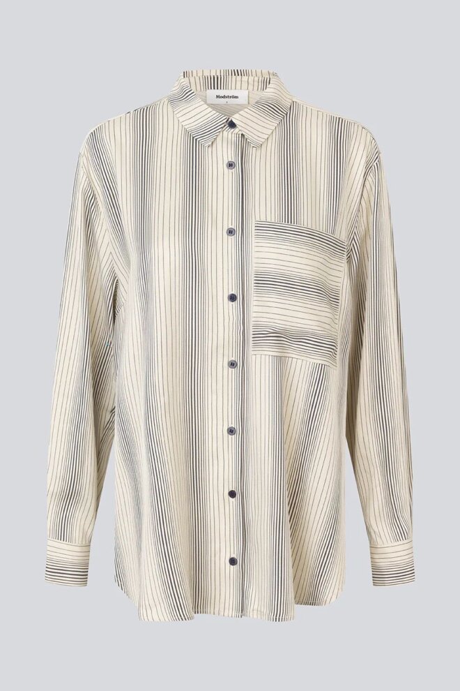 BLUSE HISSAMD PRINT SHIRT GRADING STRIPE