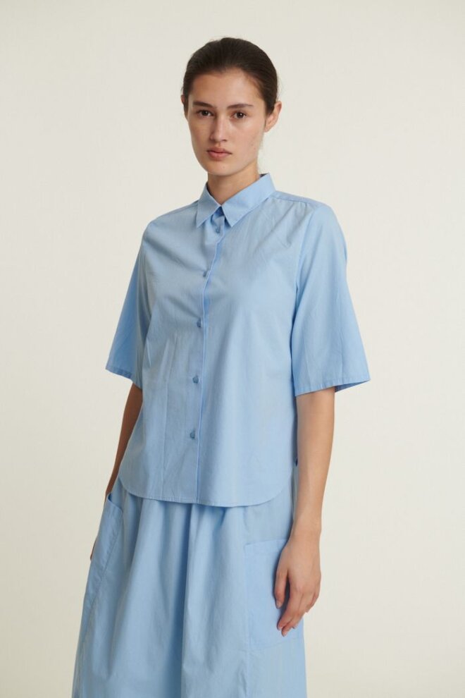 BLUSE SILJE SS SHIRT FROZEN FJORD