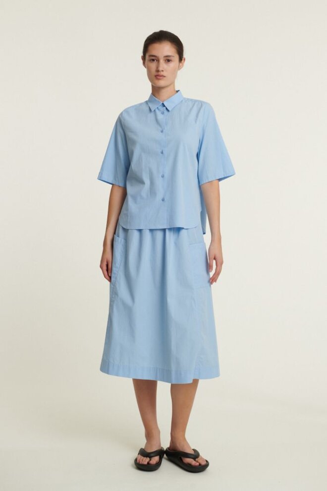 BLUSE SILJE SS SHIRT FROZEN FJORD