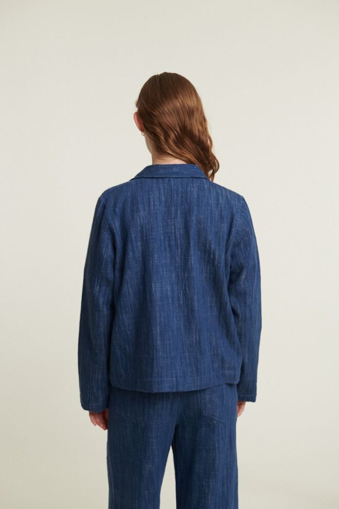 JACKE JEN SHORT JACKET MID BLUE