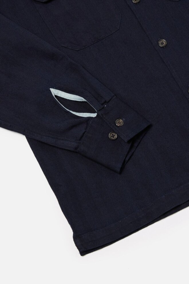 HEMD 32660 L/S UTILITY INDIGO