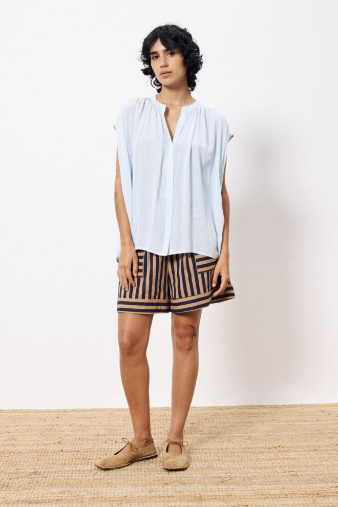 BLUSE CLELYA BLEU CLAIR