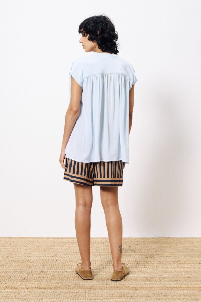 BLUSE CLELYA BLEU CLAIR