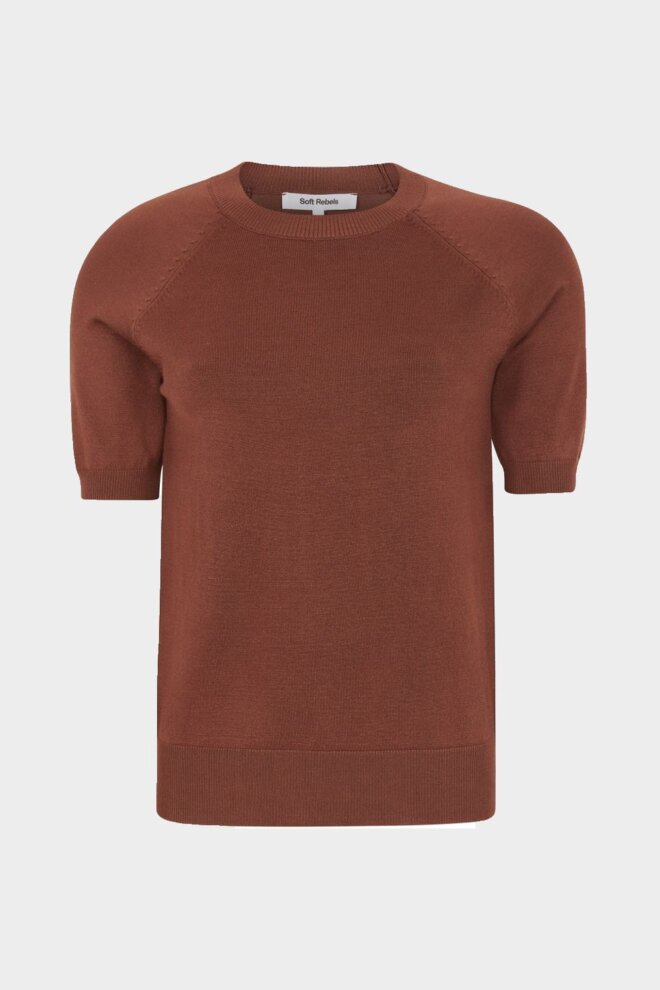 SHIRT SRMARLA SS O-NECK BRANDY