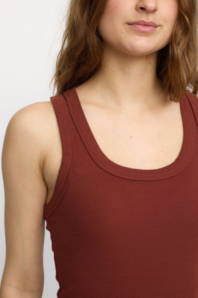 SHIRT SRFENJA TANK TOP BRANDY BROWN