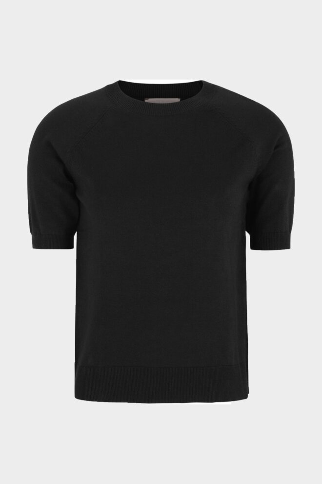 PULLOVER SRMARLA SS O-NECK STRIPE BLACK