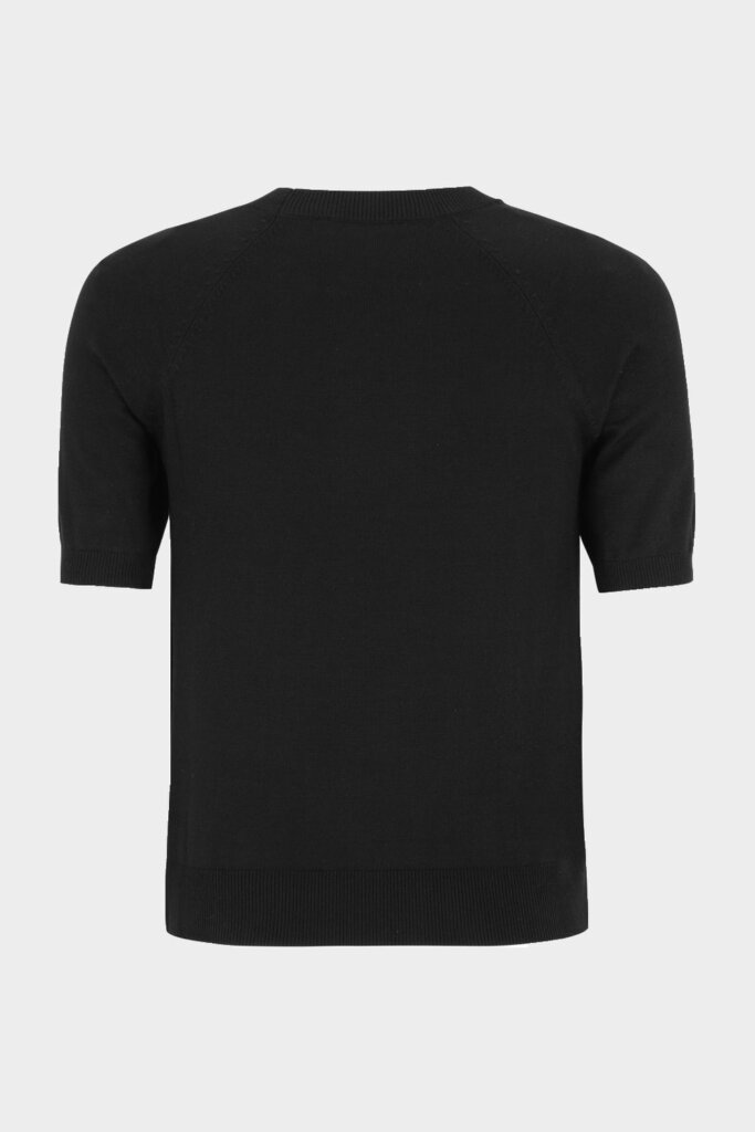 PULLOVER SRMARLA SS O-NECK STRIPE BLACK