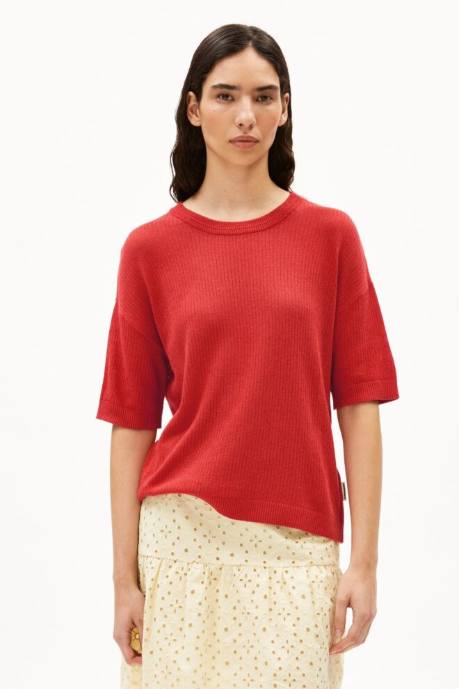 SHIRT 30007193 LIZAA LINO 3143 CORAL BLUS