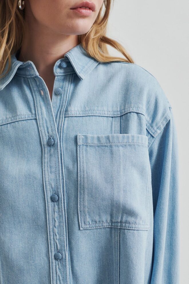BLUSE IRVIN DENIM SHIRT LIGHT BLUE DENIM