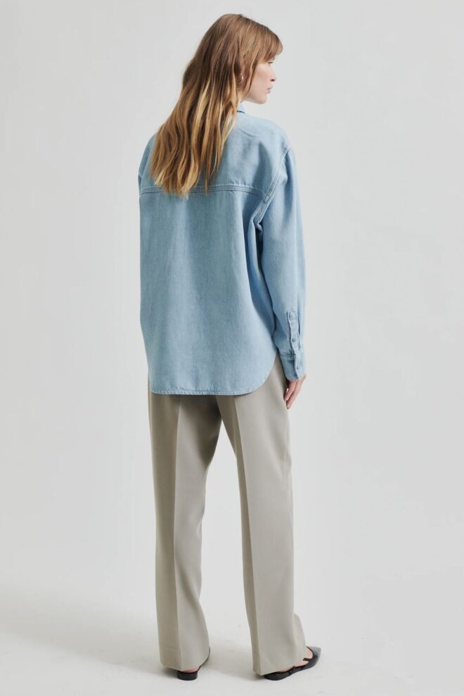 BLUSE IRVIN DENIM SHIRT LIGHT BLUE DENIM