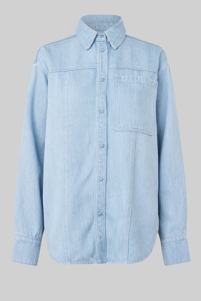 BLUSE IRVIN DENIM SHIRT LIGHT BLUE DENIM