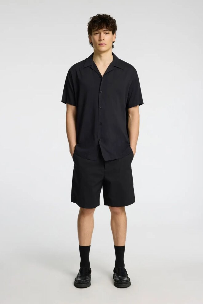 HEMD 16084639 SLHREG-AIR BLACK