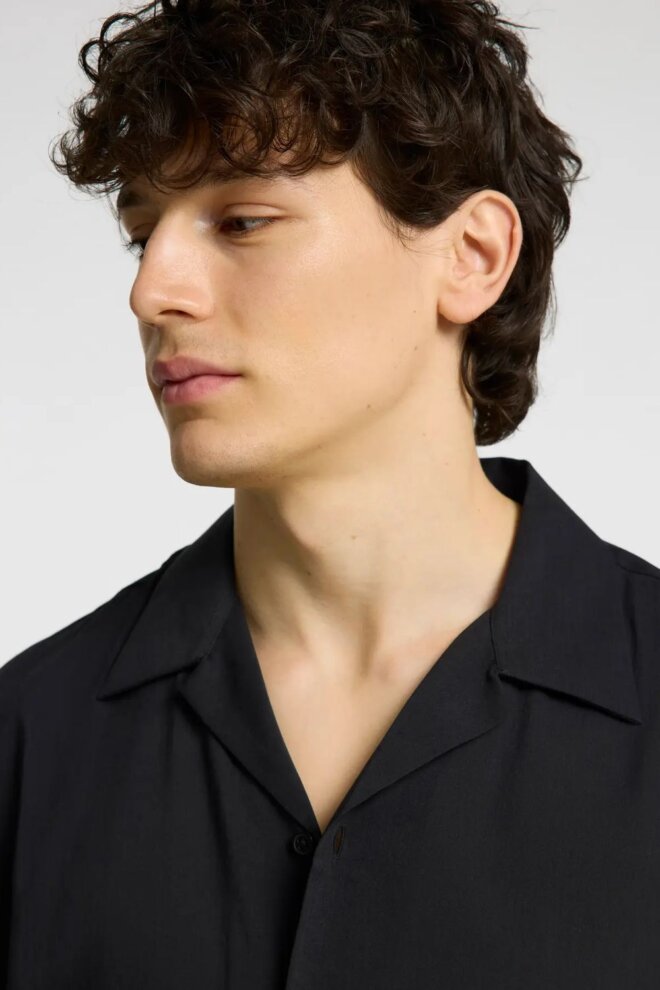 HEMD 16084639 SLHREG-AIR BLACK