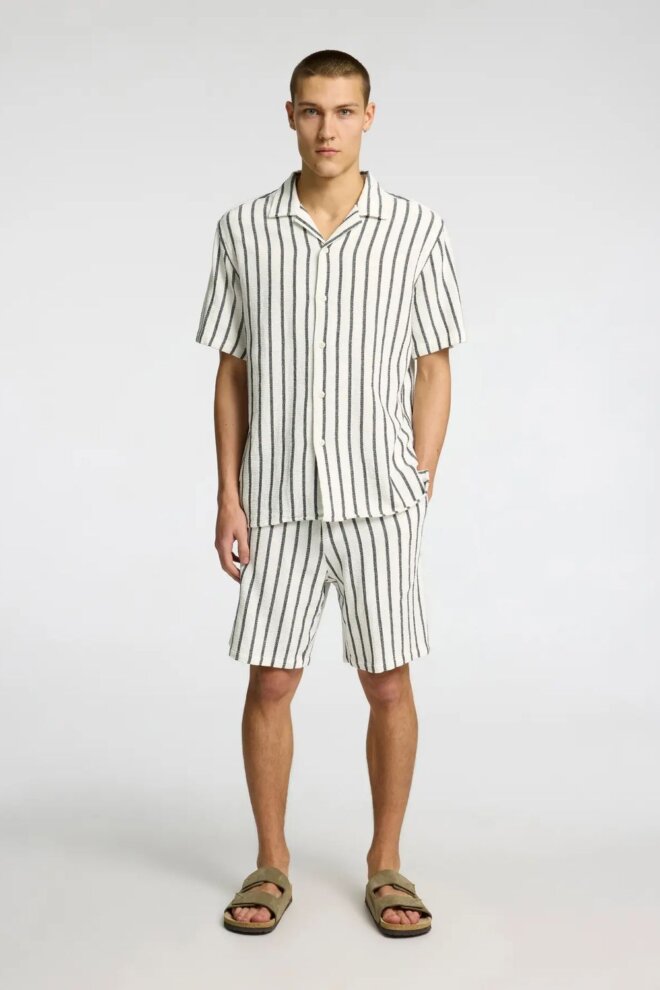 SHORT 16091289 SLHREGSAL SHORTS EGRET