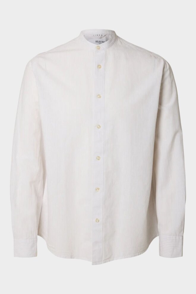 HEMD 16079054 SLHREGSUN BAND CASHMERE ST