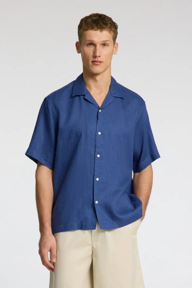 HEMD 16096908 SLHRLXKYLIAN LINEN OCEANA
