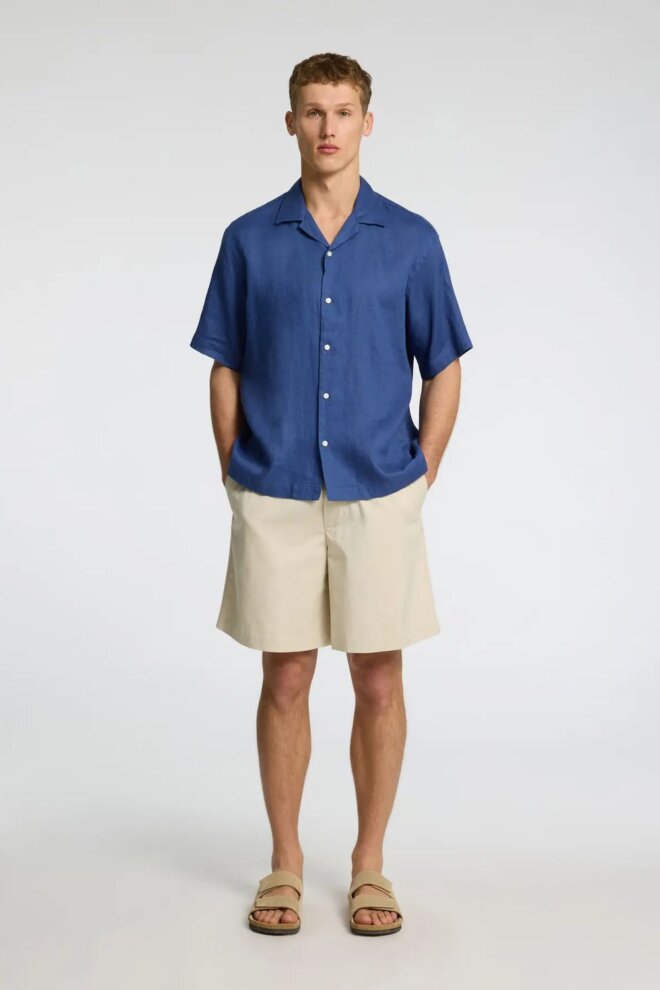 HEMD 16096908 SLHRLXKYLIAN LINEN OCEANA