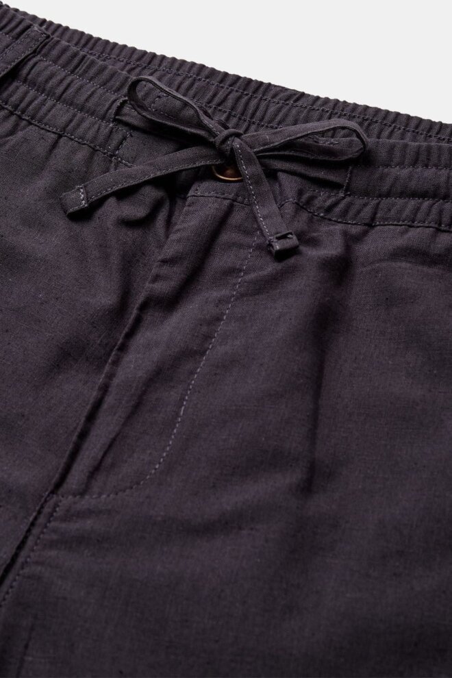 HOSE AKJAN COT/LINEN ELA PANTS DARK GREY