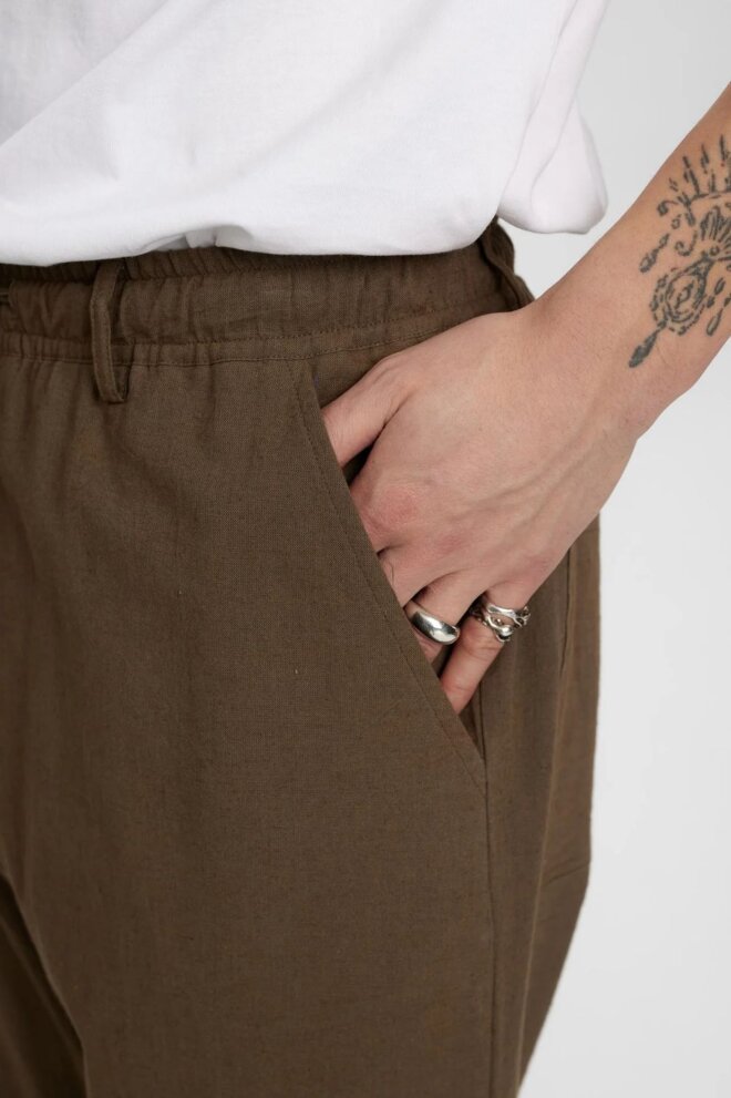 HOSE AKJAN COT/LINEN ELA PANTS CUB