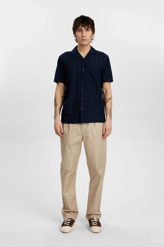 HEMD AKLEON EMB S/S SCY CAPTAIN