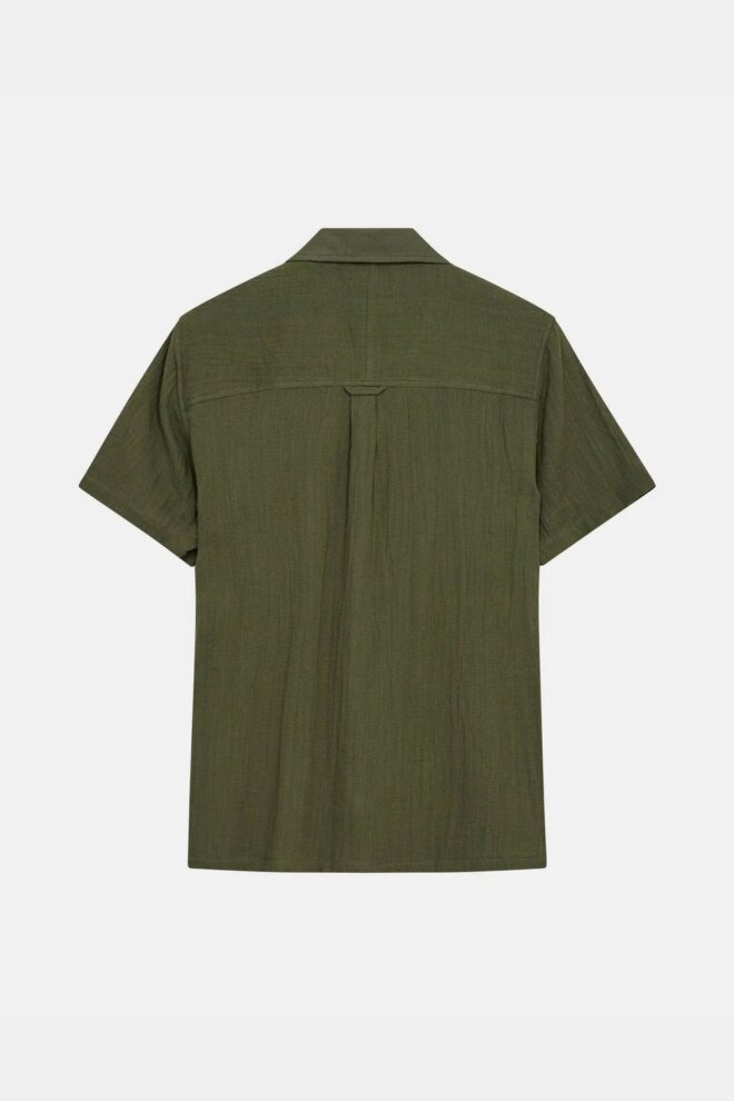 HEMD AKLEON STRUCTURE S/S DÉEP LICHEN