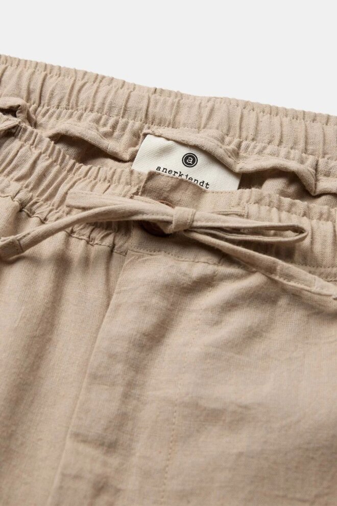 HOSE AKJAN COT/LINEN ELA PANTS FEATHER