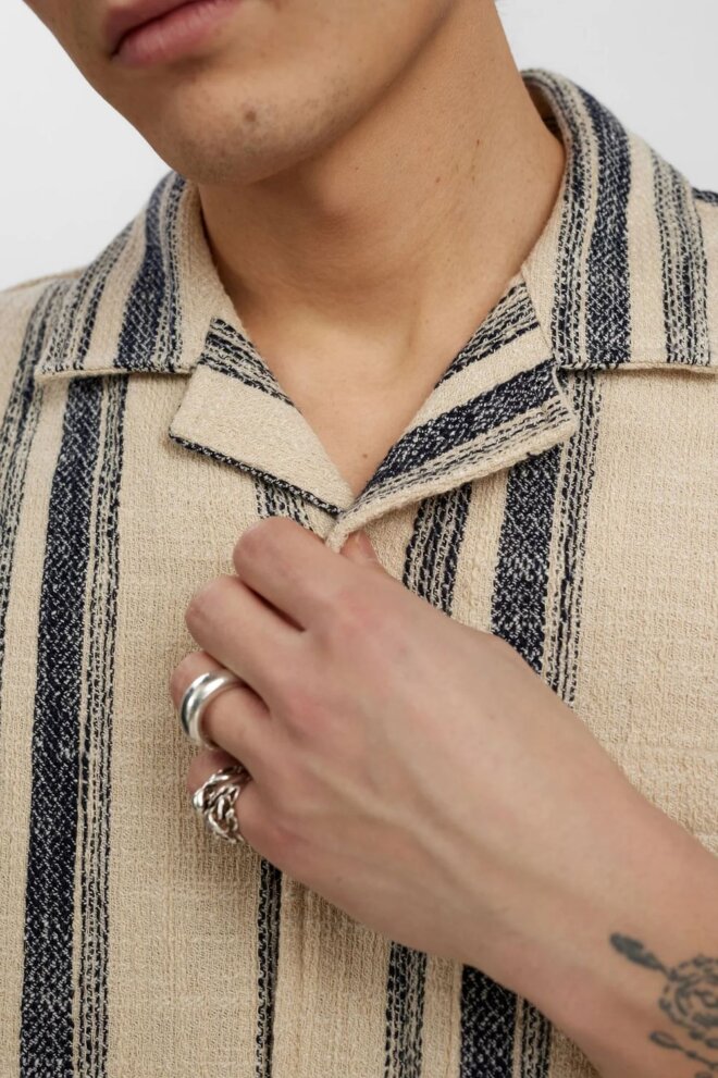 HEMD AKLEON STRUCTURE S/S TOFU