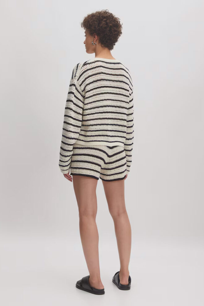 WESTE IDA CARIDGAN STRIPED BLACK