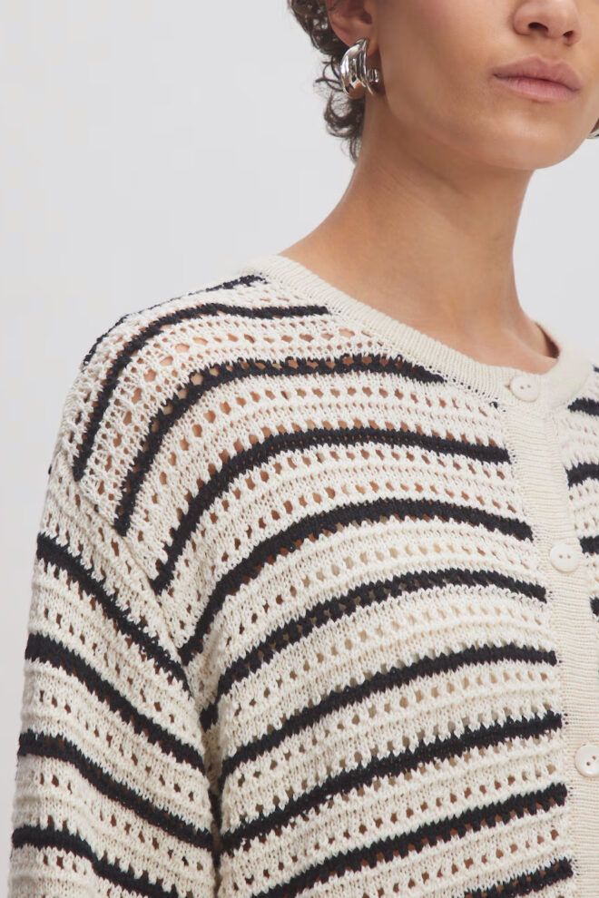 WESTE IDA CARIDGAN STRIPED BLACK