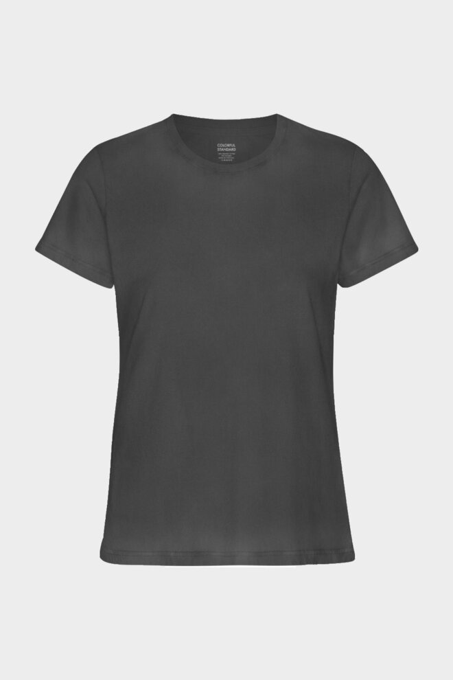 SHIRT WOMEN LIGHT ORGANIC TEE FADED BLACK