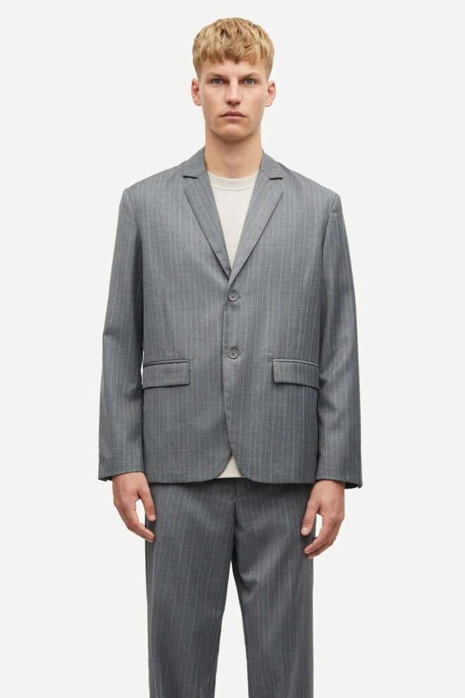 SAKKO SACHO BLAZER JACKET 15438 GREY PINS