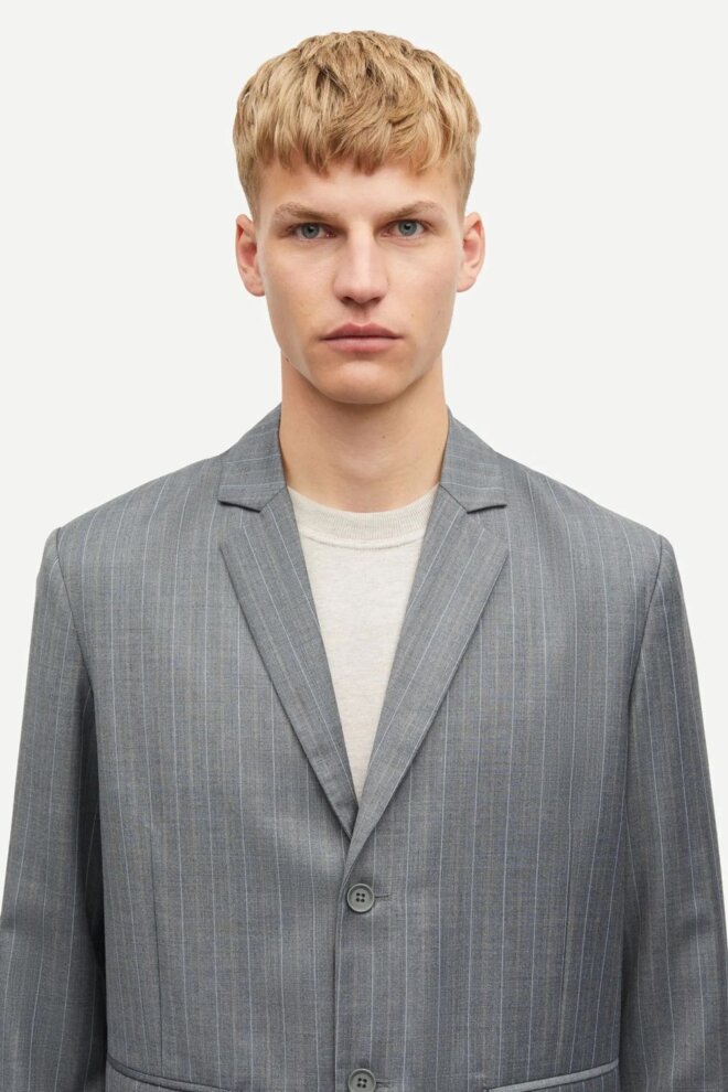 SAKKO SACHO BLAZER JACKET 15438 GREY PINS
