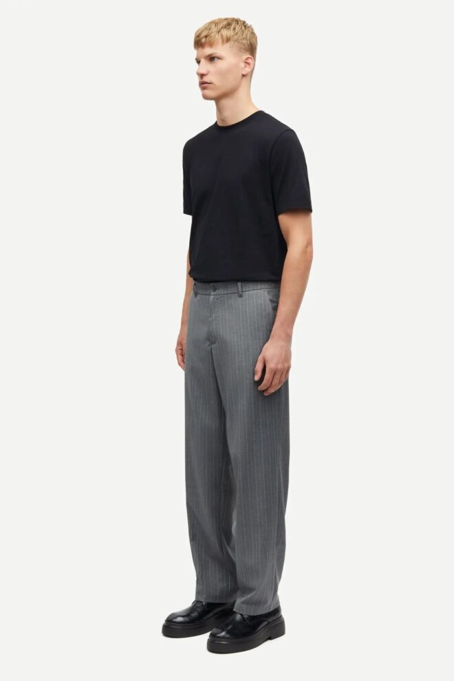 HOSE SANOAH TROUSERS 15438 GREY PINSTRIP