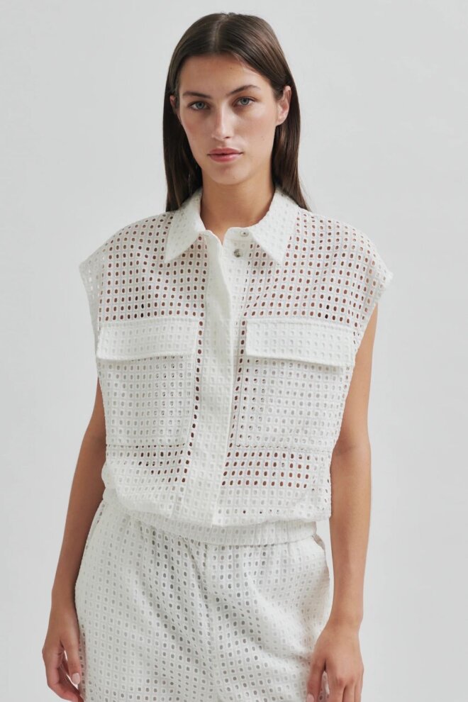 BLUSE VILLA WAISTCOAT WHITE
