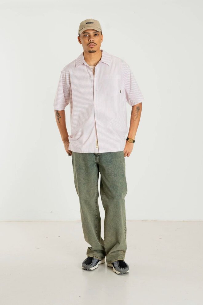 HEMD WBBANKS STRIPE SHIRT WHITE-PINK