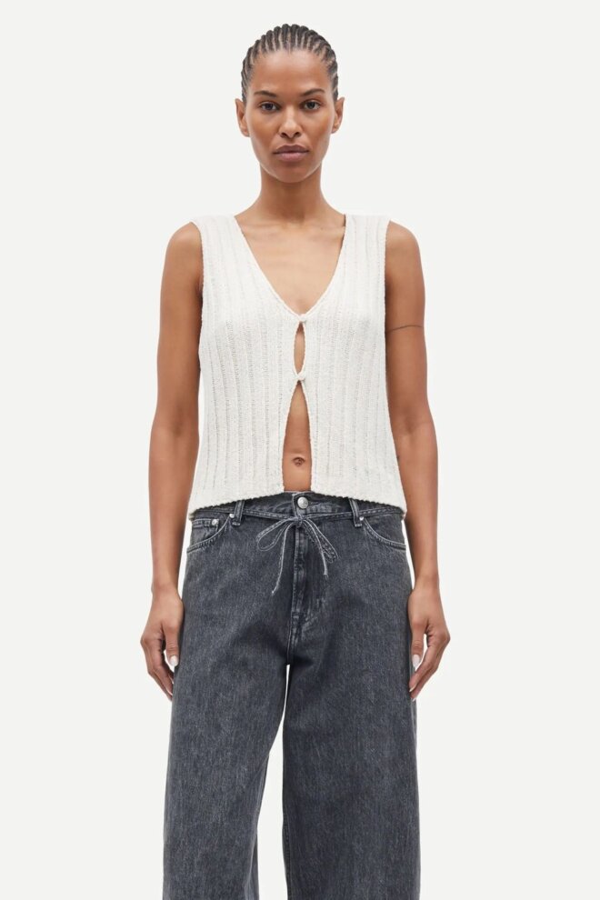 SHIRT SALOU VEST 15178 EGRET