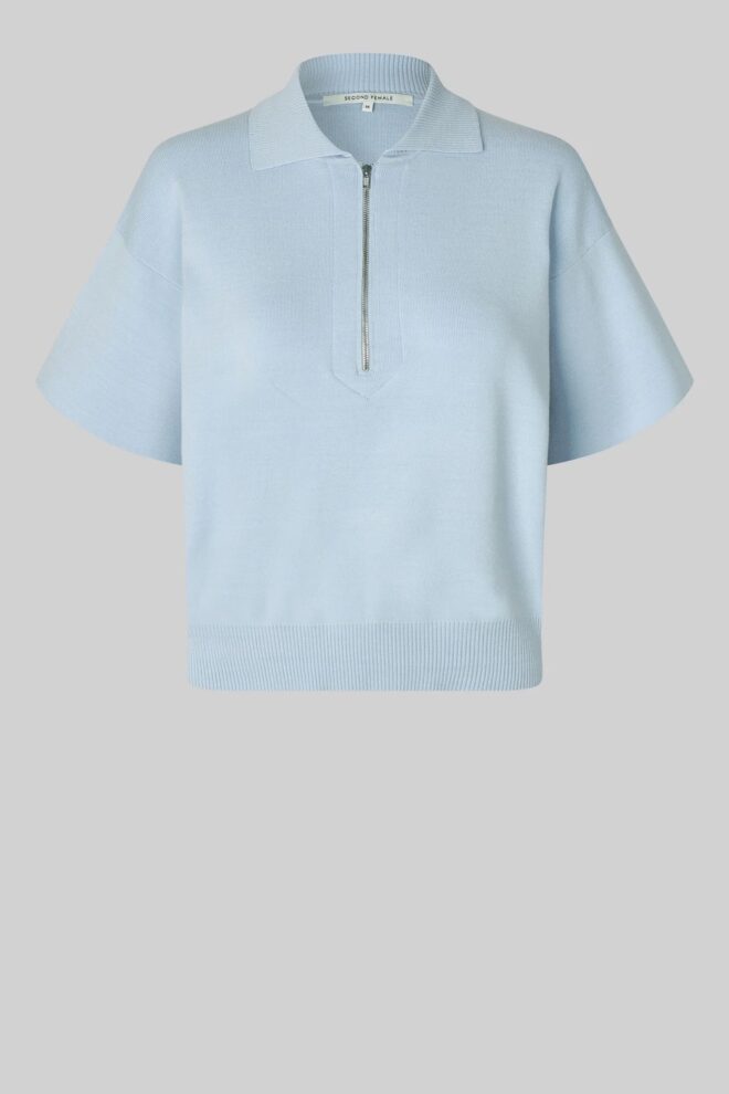 SHIRT NORALIE KNIT SS GRAY DAWN