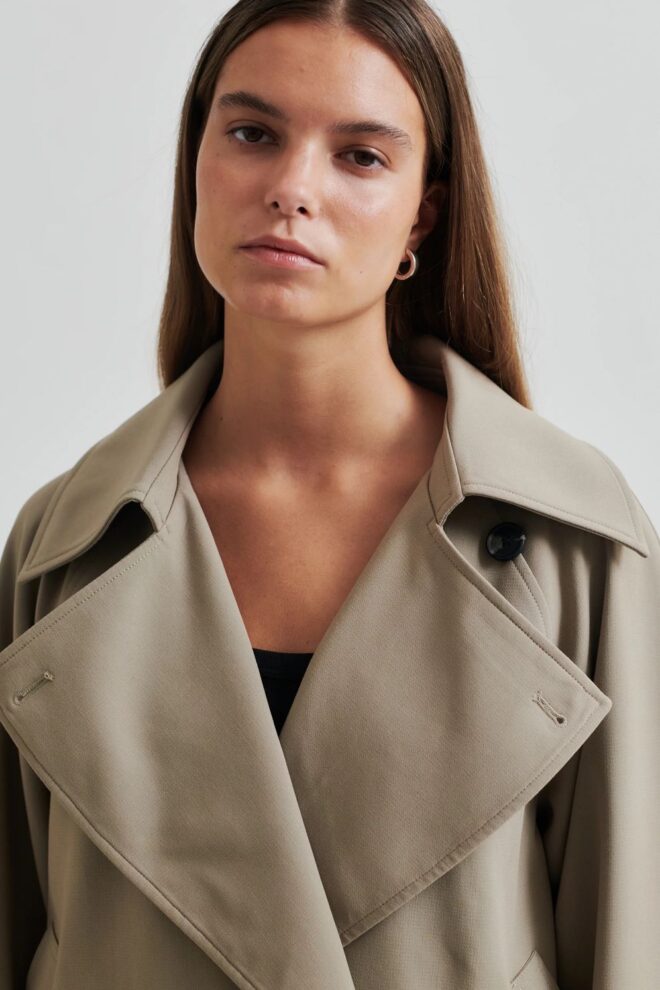 JACKE SILVIE TRENCH JACKET FALLEN ROCK